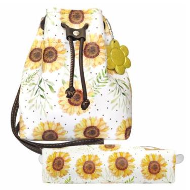 Imagem de Kit Infantil Bolsa e Estojo Girassol, Magicc