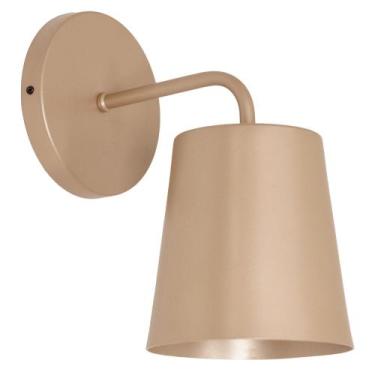 Imagem de Arandela Parede Luminária Balde Quarto Cabeceira Champagne - Singlelig