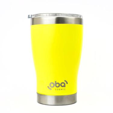 Imagem de Copo Térmico parede dupla e isolamento a vácuo Com Tampa 473 Ml Oba Té