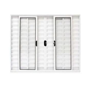 Imagem de Veneziana 6 folhas ( sem grade ) branco - ESQUADRIAS NOVO LAR, 100X150