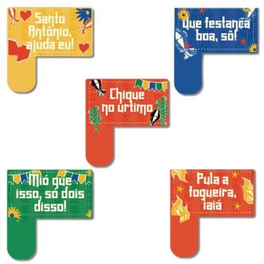 Imagem de Kit Placas Festa Junina Frases Arraia Divertidas 5 pçs - Art Print