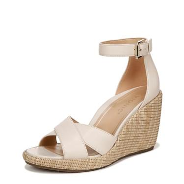 Imagem de Vionic Sapatos femininos confortáveis Venus Marina com salto plataforma confortável que inclui palmilha ortopédica oculta tamanhos 34 a 44, Creme, 39