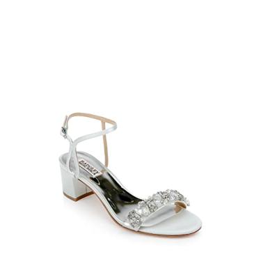 Imagem de Badgley Mischka Sandália feminina de salto Tanessa, Brilho azul suave, 37