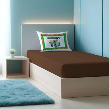 Imagem de Jogo de lençol solteiro 2 peças MINECRAFT - AMORA ENXOVAIS