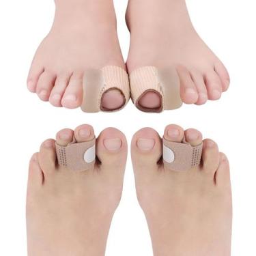 Imagem de Kit protetor corretor joanete tala estabilizadora de dedos - SWG, BEGE