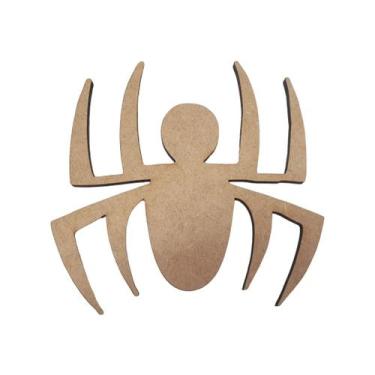 Imagem de Aplique Aranha Super Heroi 18x19,5 Mdf 6mm Madeira - ATACADÃO DO ARTES