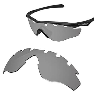Imagem de Glintbay Lentes de óculos de sol de substituição 100% precisas para armação Oakley M2 ventilada OO9212 - Espelhado prateado metálico polarizado