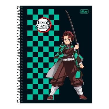 Imagem de Caderno Demon Slayer 10 Matérias 160 Folhas Tilibra (CAPAS SORTIDAS)