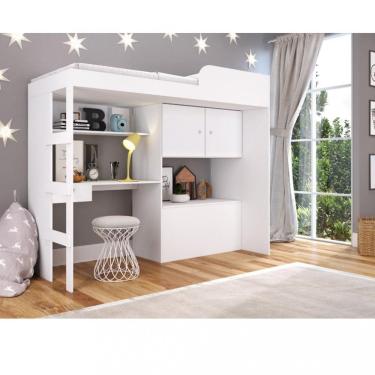 Imagem de Cama Infantil Alta Multifuncional BaÃº Lion Art in Moveis