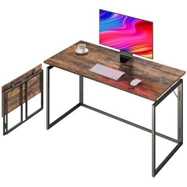 Imagem de alawooder Mesa dobrável de 76 cm – sem montagem, pequena mesa dobrável para pequenos espaços minimalistas, mesas compactas dobráveis para economia de espaço, mesa portátil para artesanato, escrita,