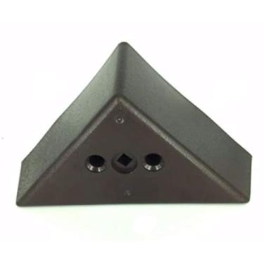 Imagem de ProFurnitureParts Pernas de sofá de canto triangular de 7,6 cm, cor marrom, conjunto de 4, plástico HDPE