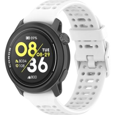 Imagem de Harikiri Pulseiras esportivas de silicone de 20 mm, 22 mm, compatíveis com Coros PACE 3/APEX 2 Pro/PACE 2/APEX 2/APEX 46 mm/APEX 42 mm, para homens e mulheres, 20MM, Amazonita