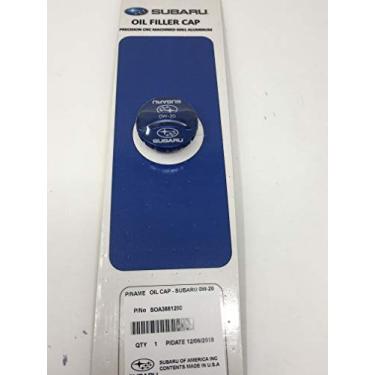 Imagem de Subaru Tampa de enchimento de óleo de motor de alumínio genuíno Forester Brz Ascent Impreza Legacy Outback Crosstrek SOA3881280 SOA3881310 Azul 0W-20 OEM genuíno