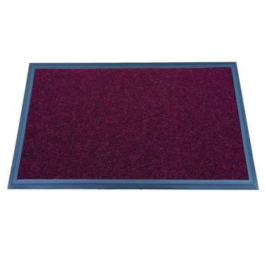 Imagem de Tapete Capacho Vinil 12mm com Borda 67x77Cm - MCores,  Vinho