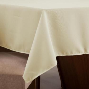 Imagem de Toalha de Mesa Retangular 6 Lugares Lisa Limpa Fácil Básica 2.0x1.4m 1