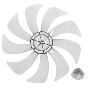 Imagem de MERRYHAPY Lâminas de ventilador de substituição para ventiladores de mesa e pedestal em pé Material resistente a altas temperaturas e acessórios de ventilador leves para uso interno