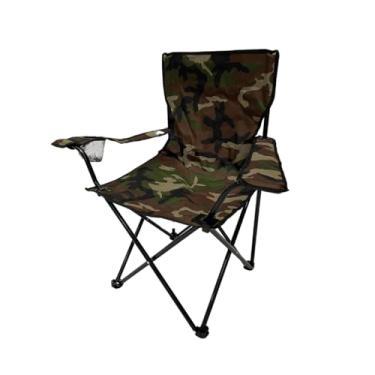 Imagem de Cadeira Camping De Pesca Portatil Dobravel Camuflada 150kg