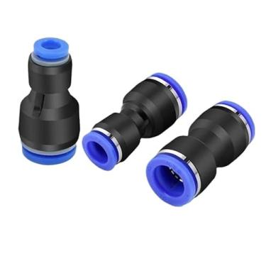 Imagem de Engate Rápido União Reta Medida Externa 6mm x 8mm para Linha Hidráulica e Pneumática (2)