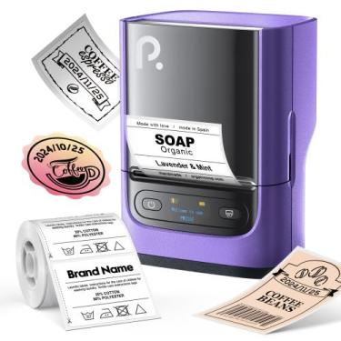 Imagem de Etiquetadora POLONO PM220S com Fita de 5,08 cm - Bluetooth Purple