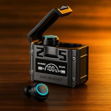 Imagem de Fone de Ouvido Bluetooth 5.3, TWS, Display LED, Redução de Ruído, Modelo M25 J-60