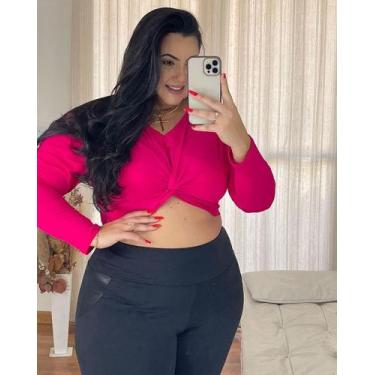 Imagem de Calça Montaria Cintura Alta Modeladora Cirrê material sintético Plus S