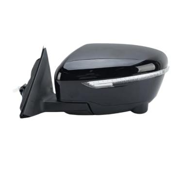 Imagem de Espelho retrovisor com 13 fios, compatível com Nissan X-Trail T32 Rouge 2014-2020, preto, com câmera, espelho lateral(Left)