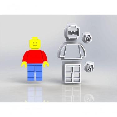Imagem de Cortador Lego Boneco Modular Tamanho 5cm