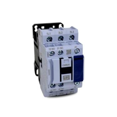 Imagem de Contator 24Vca 25A Weg Tripolar 1NA 1NF CWB25-11-30D02