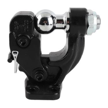 Imagem de LiebeWH Pintle Hook Combination Hitch Receiver Pesado Em pó Preto Revestido de 8 Toneladas para Trailers de Veículos de Rodovias Fora Estrada