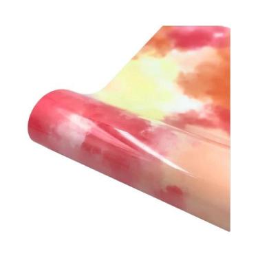 Imagem de Vinil Termocolante HTV Com Estampa De Nuvens Tie-dye Aquarela Para Cam