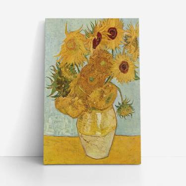 Imagem de Quadro Van Gogh Doze Girassóis numa Jarra Canvas 60x40cm - PlimShop