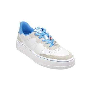 Imagem de Tênis Feminino Casual Flatform Smurfs Com Pingente Coleção Piccadilly 924001-Feminino