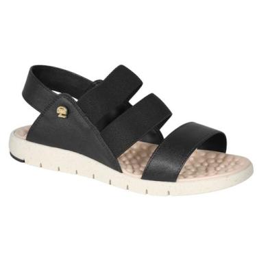 Imagem de Sandália Modare Rasteira Feminina Massageadora 7162.225, Preto, 35