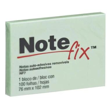 Imagem de Bloco adesivo 76x102 100 fls Note Fix 3M, Verde