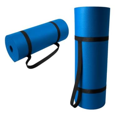 Imagem de Tapete Yoga MatConfortável Grosso Colchonete Tatame Exercício em Casa(Azul)