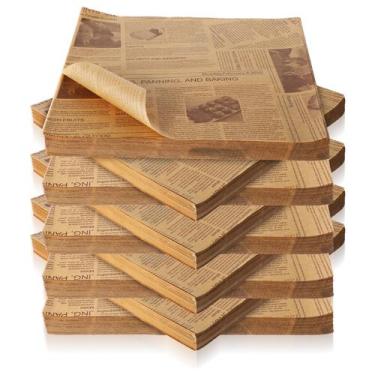 Imagem de Papel de embrulho de alimentos Lemecima 30x30cm 500pcs impermeável mar