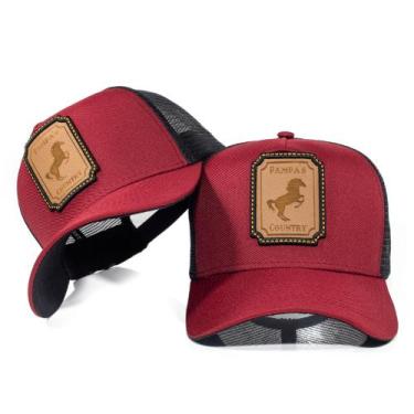 Imagem de Boné Country Linha Original Aba Curva Telinha Pampa's Country Masculin