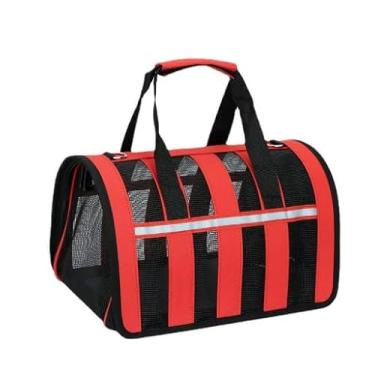 Imagem de Bolsa para Transporte de Animais de Estimação, Grande, Até 8kg, Respirável, Cabine de Avião (Azul)