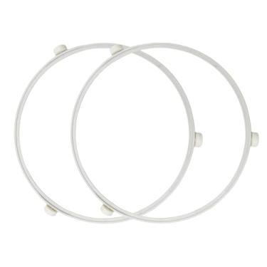 Imagem de 2 peças WB06X10705 Anel giratório de micro-ondas para micro-ondas GE, anel de rolo de micro-ondas, suporte de bandeja de placa de vidro