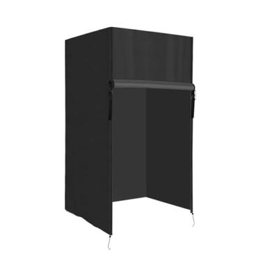 Imagem de MotiveTech Capa protetora para sauna ao ar livre, 84 cm x 178 cm, à prova de vento, tecido Oxford, proteção contra poeira para chalé de resort de montanha