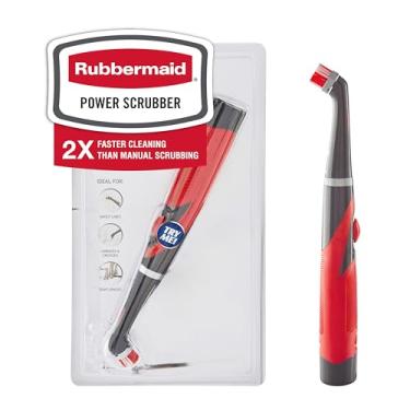 Imagem de Escova elétrica de limpeza Rubbermaid Reveal 1839685, cinza/vermelho