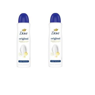 Imagem de Kit 2 Desodorante Aerosol Dove Original 150ml Cada
