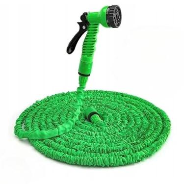 Imagem de Mangueira Magica de Jardim Retrátil 15m/30m Metros Flexível 7 Tipos de Jatos AZUL/VERDE (VERDE,15M)