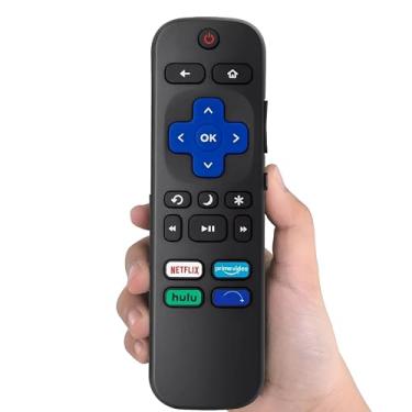 Imagem de Controle remoto de substituição apenas para Roku TV, compatível com Smart TVs TCL Onn Sharp Element Westinghouse Philips Roku