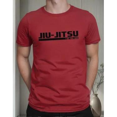 Imagem de Camiseta Camisa Adulto Feminina Masculina 100% Algodão Luta Jiu Jitsu 