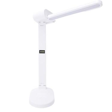 Imagem de Hyuduo Lâmpada de Mesa LED Luz de Leitura Ajustável Com Suporte para Caneta Duplo Design Minimalista Moderno Com 3 Temperaturas de Cor Dimerização Contínua para Dormitório de Escritório Doméstico