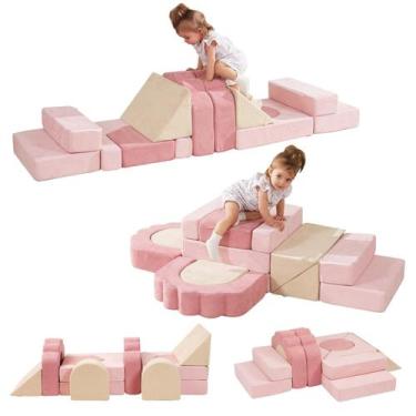 Imagem de Brinquedos de escalada de espuma HAHASOLE para crianças pequenas, conj