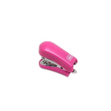 Imagem de Mini Grampeador com Extrator 12 Folhas Tilibra, Rosa Pink