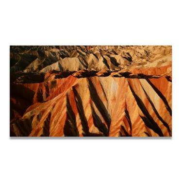 Imagem de LKXGRRSFG Características geomórficas, foto real, cidade, mar, neve, vale, rio, nascer do sol, impressão em tela para decoração de casa, 20 x 36 cm, sem moldura