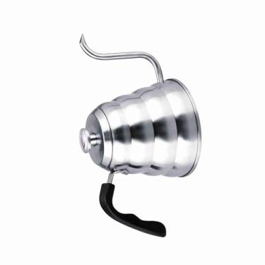 Imagem de Cryfokt Chaleira de café de Aço Inoxidável Com Termômetro para Fabricação Caseira, Bule de Gotejamento de 1L para Amantes de café (1,2L)